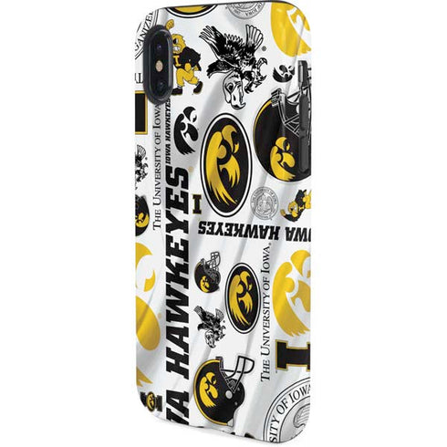 University of Iowa Hawkeyes Pattern iPhone XS Pro Case