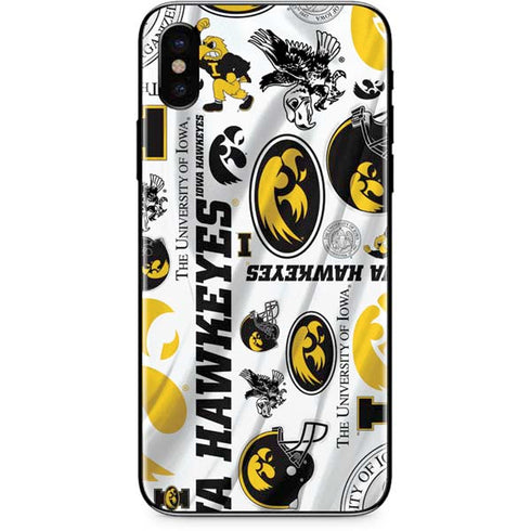 University of Iowa Hawkeyes Pattern iPhone XS Skin
