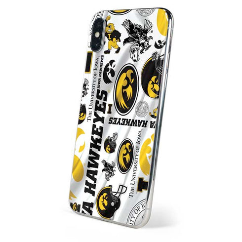 University of Iowa Hawkeyes Pattern iPhone XS Skin