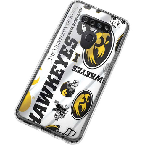 University of Iowa Hawkeyes Pattern LG K51/Q51 Clear Case