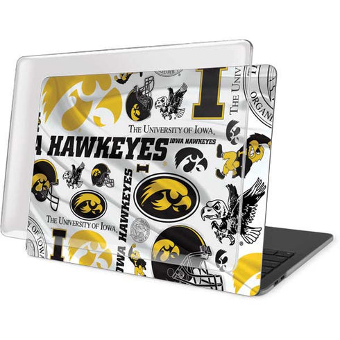 University of Iowa Hawkeyes Pattern MacBook Pro 16in (2019-20) Case plus Skin