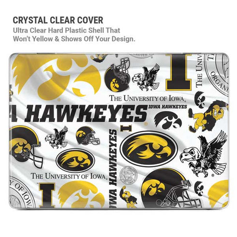 University of Iowa Hawkeyes Pattern MacBook Pro 16in (2021-25) Case plus Skin