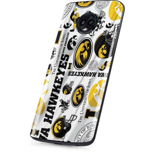 University of Iowa Hawkeyes Pattern Moto G6 Skin