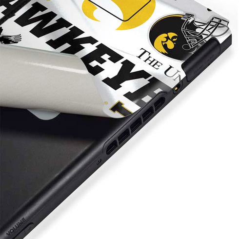 University of Iowa Hawkeyes Pattern Nintendo Switch Bundle Skin