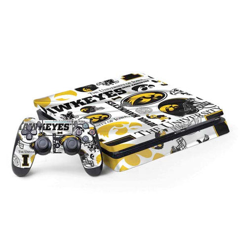 University of Iowa Hawkeyes Pattern PS4 Slim Bundle Skin