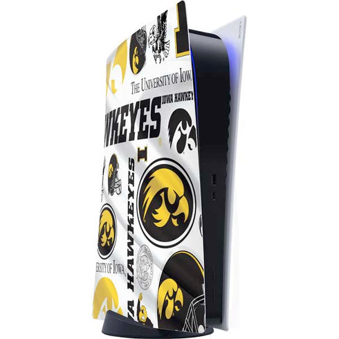 University of Iowa Hawkeyes Pattern PS5 Digital Edition Console Skin