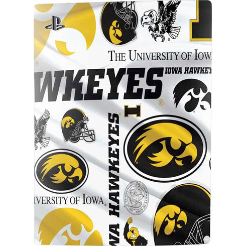 University of Iowa Hawkeyes Pattern PS5 Digital Edition Console Skin