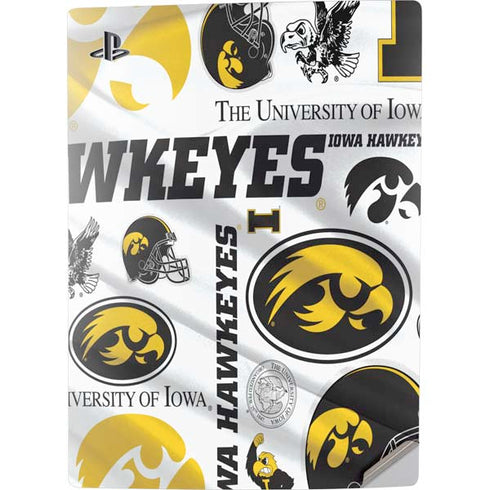 University of Iowa Hawkeyes Pattern PS5 Digital Edition Console Skin