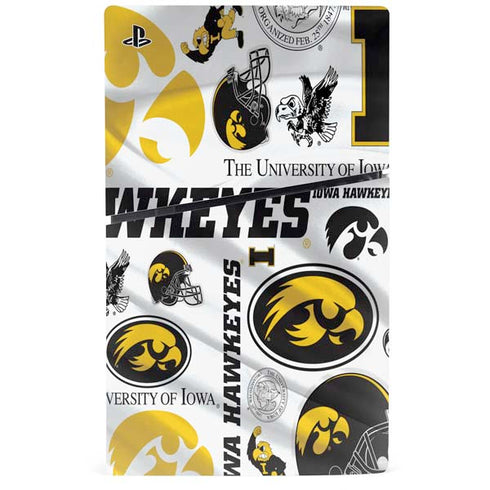University of Iowa Hawkeyes Pattern PS5 Slim Disk Bundle Skin