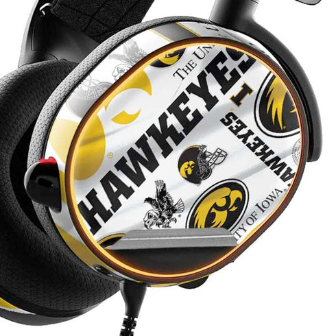 University of Iowa Hawkeyes Pattern SteelSeries Arctis 3 Skin