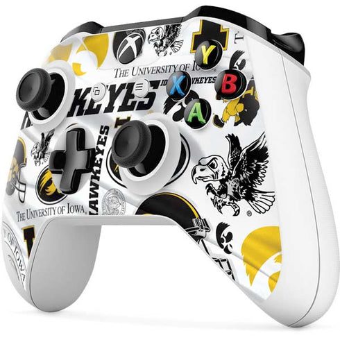 University of Iowa Hawkeyes Pattern Xbox One S All-Digital Edition Bundle Skin