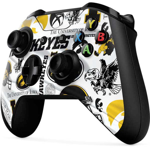 University of Iowa Hawkeyes Pattern Xbox One X Controller Skin