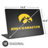 University of Iowa Hawkeyes Universal Laptop 18in (14.6 x 10.6in) Skin