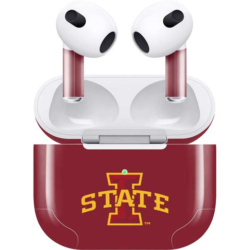Iowa State University Primary Logo Apple AirPods (3rd Gen 2021) Skin