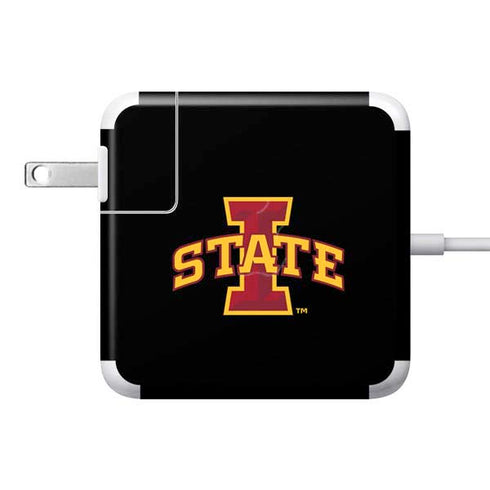 Iowa State University Primary Logo Black 85W Power Adapter (15 and 17 inch MacBook Pro Charger) Skin
