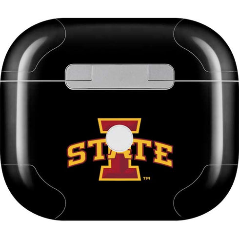 Iowa State University Primary Logo Black Apple AirPods (3rd Gen 2021) Skin
