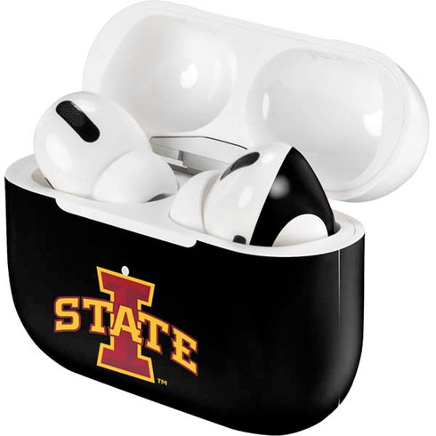 Iowa State University Primary Logo Black Apple AirPods Pro Skin