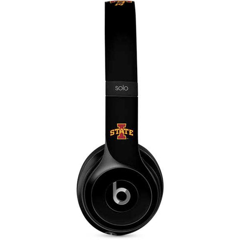 Iowa State University Primary Logo Black Beats Solo 2 Wired Skin