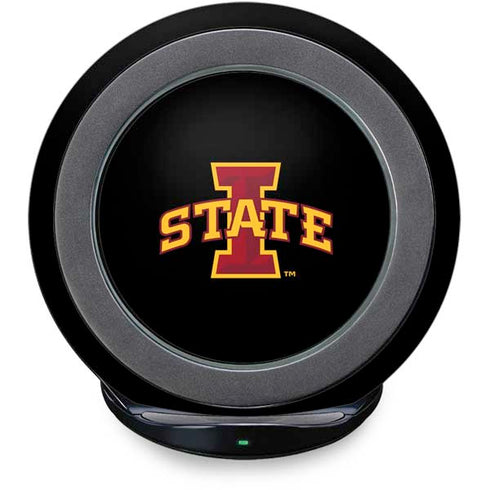 Iowa State University Primary Logo Black Fast Charge Wireless Charging Stand Skin