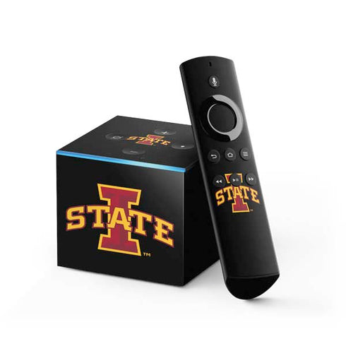 Iowa State University Primary Logo Black Fire TV Cube Skin