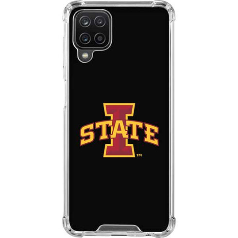 Iowa State University Primary Logo Black Galaxy A12 Clear Case