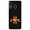 Iowa State University Primary Logo Black Galaxy A20 Clear Case