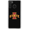 Iowa State University Primary Logo Black Galaxy A21 Clear Case