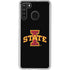 Iowa State University Primary Logo Black Galaxy A21 Clear Case