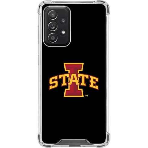 Iowa State University Primary Logo Black Galaxy A52 5G Clear Case