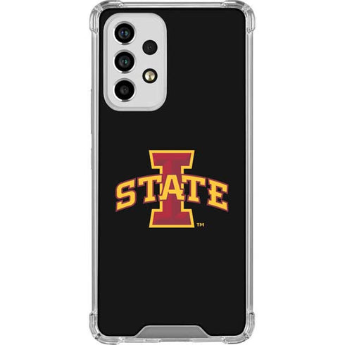Iowa State University Primary Logo Black Galaxy A53 5G Clear Case