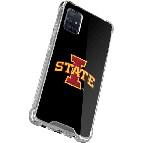 Iowa State University Primary Logo Black Galaxy A71 5G Clear Case
