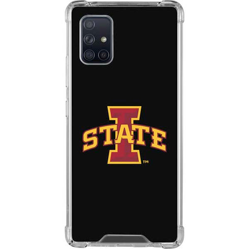 Iowa State University Primary Logo Black Galaxy A71 5G Clear Case