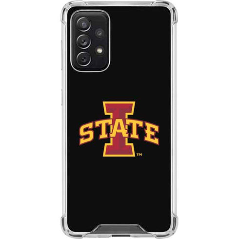 Iowa State University Primary Logo Black Galaxy A72 5G Clear Case