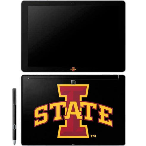 Iowa State University Primary Logo Black Galaxy Book 12in Skin