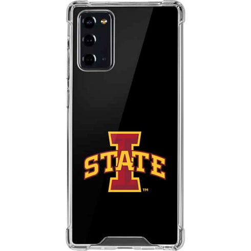 Iowa State University Primary Logo Black Galaxy Note20 5G Clear Case