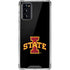 Iowa State University Primary Logo Black Galaxy Note20 5G Clear Case