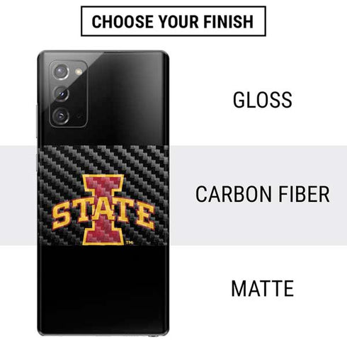 Iowa State University Primary Logo Black Galaxy Note20 5G Skin