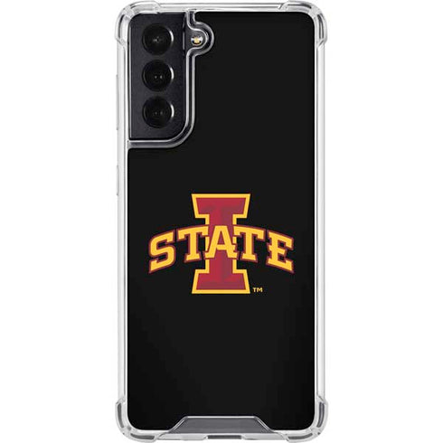 Iowa State University Primary Logo Black Galaxy S22 Clear Case