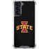 Iowa State University Primary Logo Black Galaxy S22 Clear Case