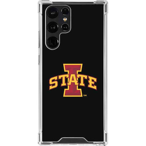 Iowa State University Primary Logo Black Galaxy S22 Ultra Clear Case