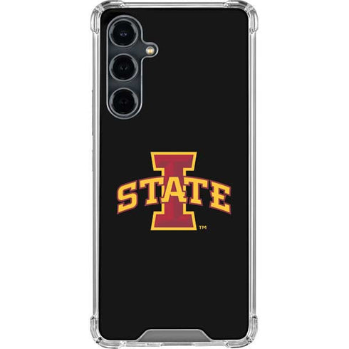 Iowa State University Primary Logo Black Galaxy S23 FE Clear Case