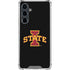 Iowa State University Primary Logo Black Galaxy S23 FE Clear Case