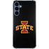Iowa State University Primary Logo Black Galaxy S24 Clear Case