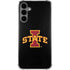 Iowa State University Primary Logo Black Galaxy S24 Plus Clear Case