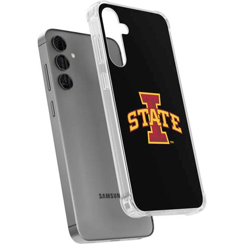 Iowa State University Primary Logo Black Galaxy S24 Plus Clear Case