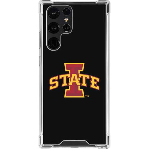 Iowa State University Primary Logo Black Galaxy S24 Ultra Clear Case