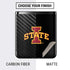 Iowa State University Primary Logo Black Galaxy Z Flip Skin