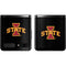 Iowa State University Primary Logo Black Galaxy Z Flip Skin