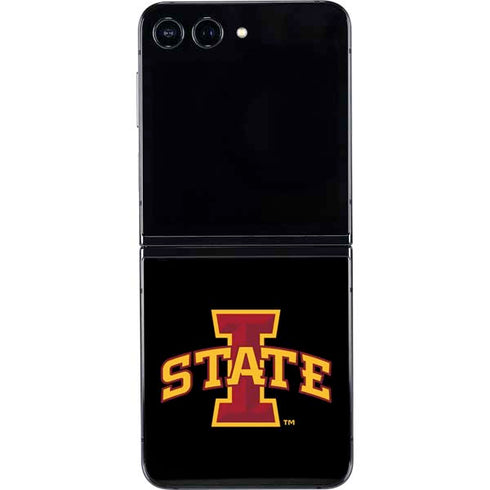 Iowa State University Primary Logo Black Galaxy Z Flip5 5G Skin