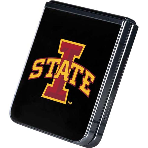 Iowa State University Primary Logo Black Galaxy Z Flip5 5G Skin